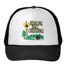 Bowlings-Ball-Überfahrt Trucker Mütze