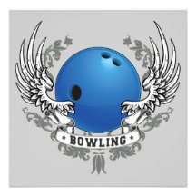 Bowlings-Flügel-Einladung