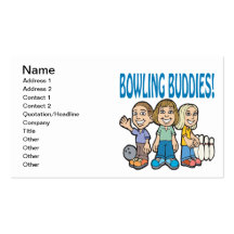 Bowlings-Freunde Visitenkartenvorlage