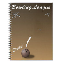 Bowlings-Liga Notiz Buch