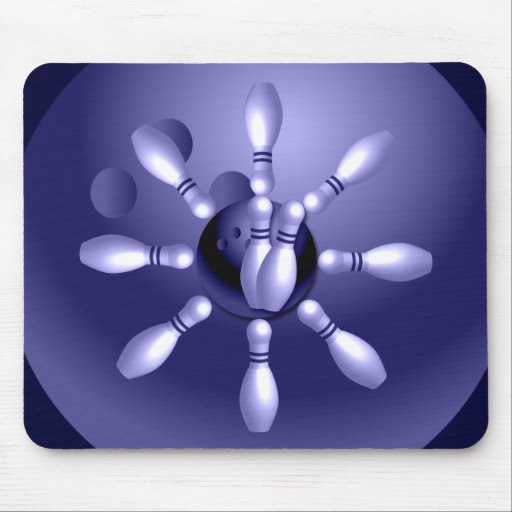 Bowlings-Zeit Mousepad