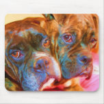 Boxer-Kunst mousepad