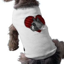 Boxer mit Herzen Hund Shirts