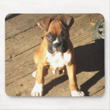 Boxer-Welpe mousepad