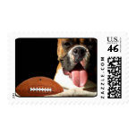Boxerhund mit Fußball Briefmarken