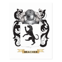 Bracher Wappen (Familienwappen) Postkarte