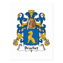 Brachet Familienwappen Postkarten