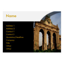 Brandenburger Tor-Profil-Karte Visitenkarte