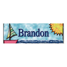 Brandon Segelboot-Lesezeichen Visitenkartenvorlage