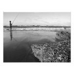Brandungs-Fischen-Küste von Stradbroke Insel Kunstphotos