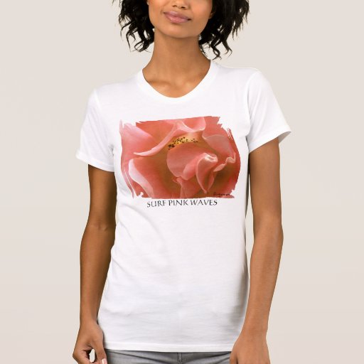 Brandungs-Rosa-Wellen - Rosen-Blumenblatt-T-Shirt
