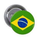 Brasilianische Flagge Button