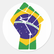 Brasilien-Faust-Aufkleber