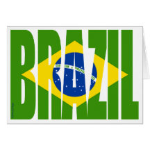 BRASILIEN-Flagge Grußkarte