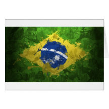 Brasilien-Flagge Grußkarten