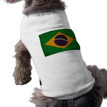 Brasilien-Flagge Hunde Shirt
