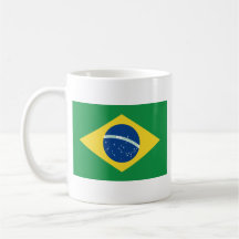 Brasilien-Flagge ~ Karten-Becher Kaffee Tasse
