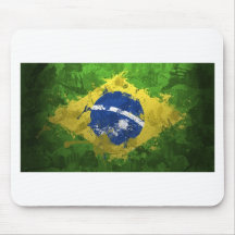 Brasilien-Flagge Mauspads