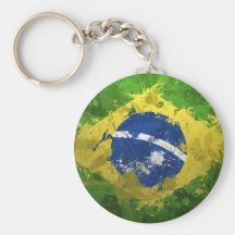 Brasilien-Flagge Schlüsselbänder