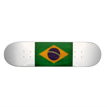 Brasilien-Flagge Skateboarddecks