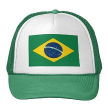 Brasilien-Flaggen-Hut Retrokultkappe