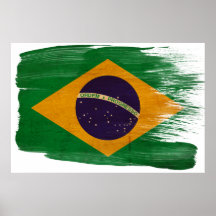 Brasilien-Flaggen-Plakate