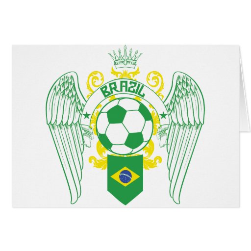 Brasilien Futbol Grußkarte