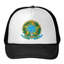 Brasilien-Wappen Hut kappen