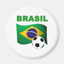 Brasilien-Weltmeisterschaftt-shirt Kühlschrankmagnet