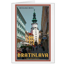 Bratislava- - Michael-Turm Grußkarten