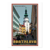 Bratislava- - Michael-Turm Postkarten