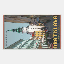 Bratislava- - Michael-Turm Rechteckige Sticker