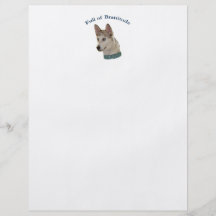Bratty Ausky Hund Brattitude Personalisierte Flyer