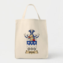 Braun Familienwappen Tragetaschen