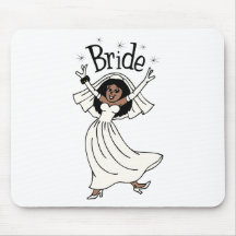 Braut (afroamerikanisch) mousepad