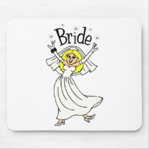 Braut (blondes Haar) Mauspads