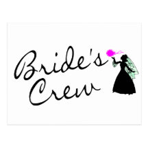 Braut-Crew (Braut-Schwarzes) Postkarte