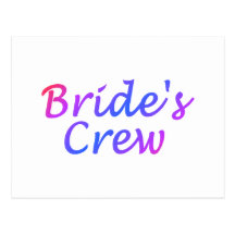 Braut-Crew (Pastell) Postkarte