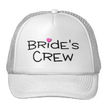 Braut-Crew-Rosa-Herz Mützen
