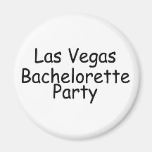 Braut-Las- VegasJunggeselinnen-Abschieds-Schwarzes Kühlschrankmagnet