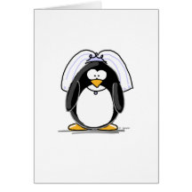 Braut-Pinguin Karten