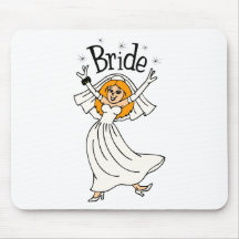 Braut (rotes Haar) Mousepad
