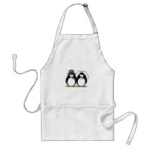 Braut-und Bräutigam-Pinguine Schürze