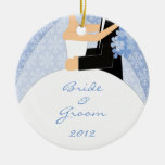 Braut-und des Bräutigams erste Weihnachtsverzierun Ornament