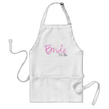 Braut zum zu sein (rosa Skript) Schürze