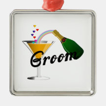Bräutigam-Champagne-Toast Ornament