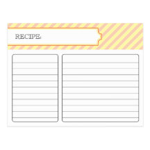 Brautrezept-Karte - Orange und Gelb Postkarte