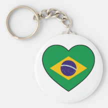 Brazil Heart Soccer Schlüsselbänder