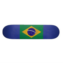Brazile Vintager FlaggeSkateboard Personalisiertes Deck