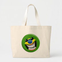 Brazilia smiley einkaufstasche